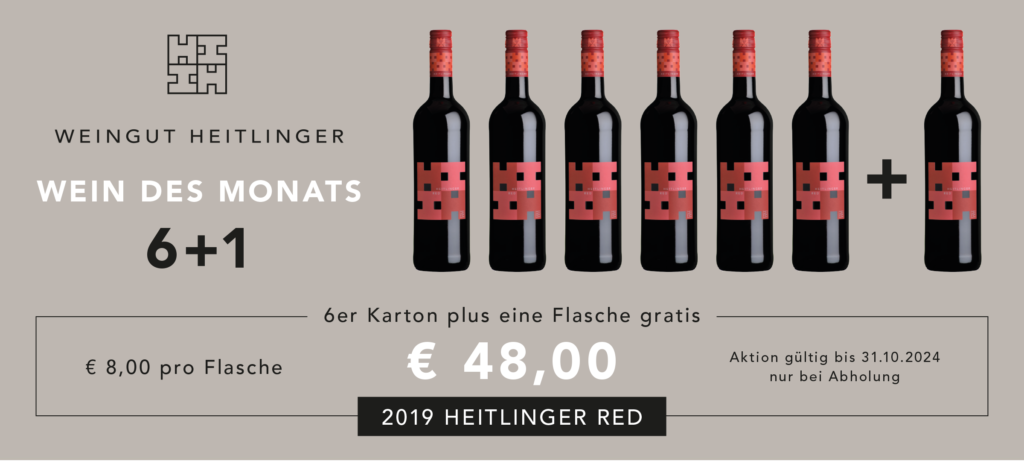 Wein des Monats Oktober 2024: 2019 Heitlinger Red, 7 Flaschen für 48 €