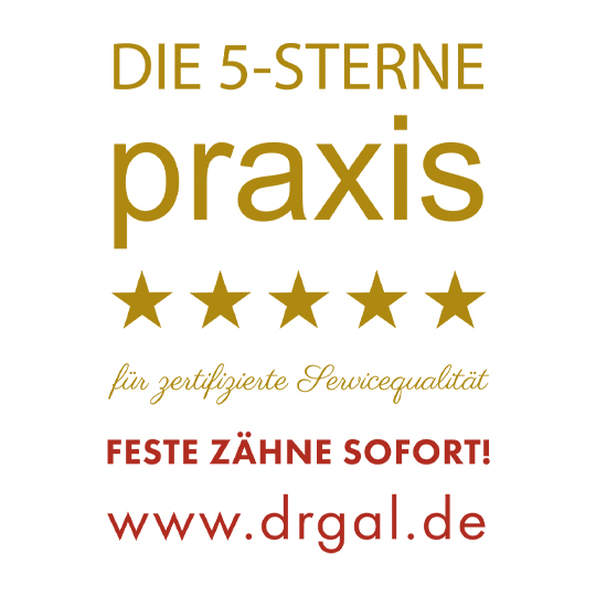 Logo Die 5-Sterne-Praxis Dr. Gal – Feste Zähne sofort