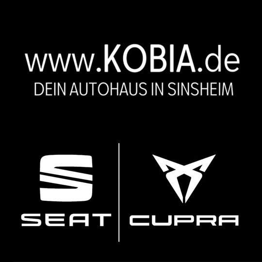 Logo Autohaus Kobia Sinsheim mit SEAT und CUPRA