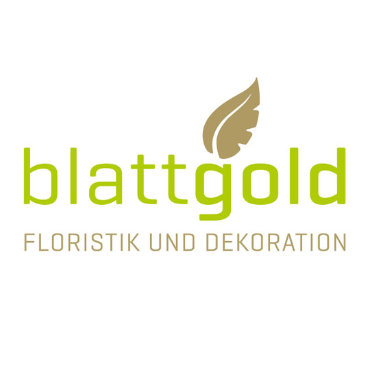 Logo blattgold Floristik und Dekoration